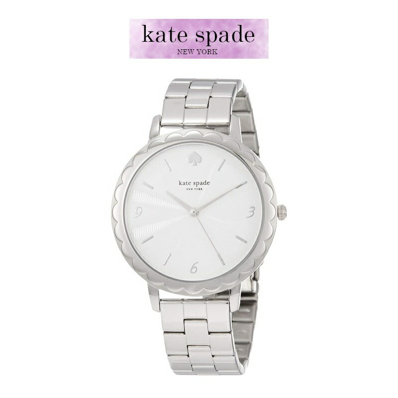 【最大1500円OFFクーポン スーパーセール中】 腕時計 レディース シルバー ホワイト ケイトスペード Metro クオーツ Kate Spade KSW1493 並行輸入品