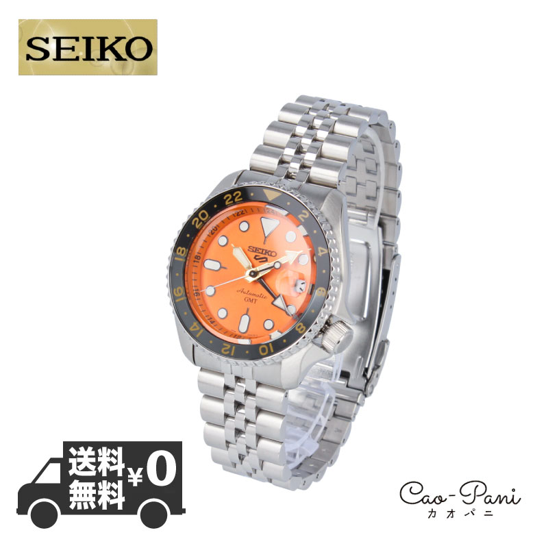 セイコーファイブ 腕時計（メンズ） セイコー 腕時計 セイコーファイブ SEIKO5 SSK005K シルバー オレンジ メンズ SEIKO