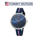 トミーヒルフィガー 腕時計 レディース ネイビー シンプル ラバーベルト クオーツ TOMMY HILFIGER 1782154