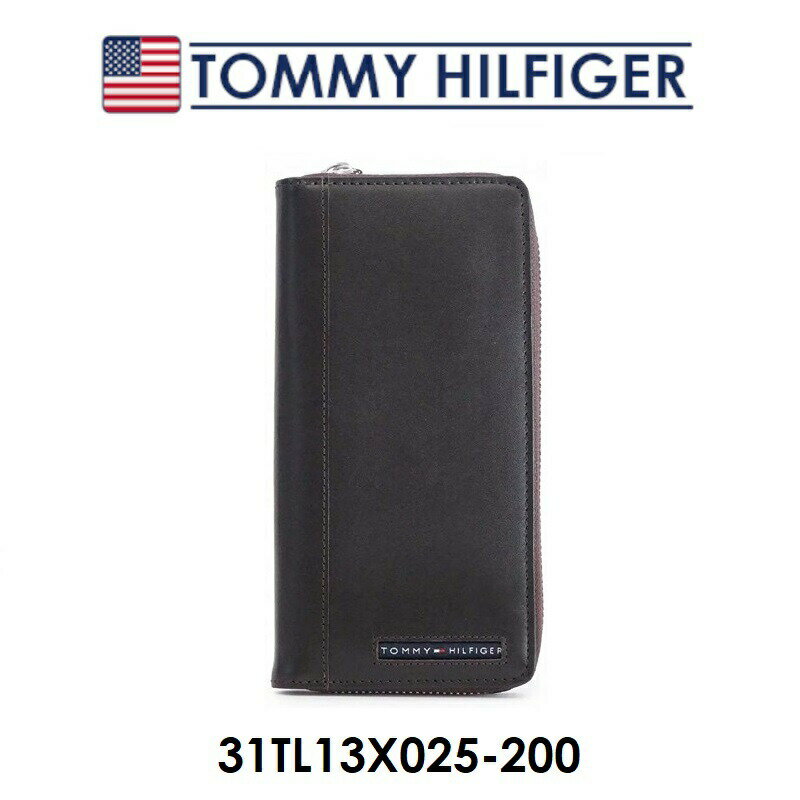 トミーヒルフィガー 長財布 メンズ 『アウトレット特価』長財布 メンズ ブラウン　シンプル TOMMY HILFIGER トミーヒルフィガー 31TL13X025 200 かっこいい カッコイイ オシャレ おしゃれ