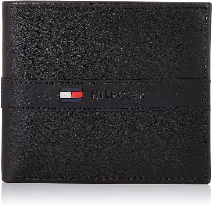 トミー ヒルフィガー 二つ折り財布 メンズ 『アウトレット特価』トミーヒルフィガー 二つ折り財布 メンズ ブラック 31TL25X001-001 TOMMY HILFIGER