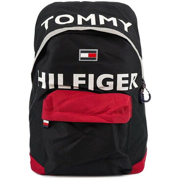 バックパック ブラック レッド トミー ヒルフィガー メンズ レディース リュックサック TC980HO9 TH-812 BLACK/RED TOMMY HILFIGER Hollis Backpack 並行輸入品 かっこいい カッコイイ かわいい 可愛い オシャレ おしゃれ ブランド