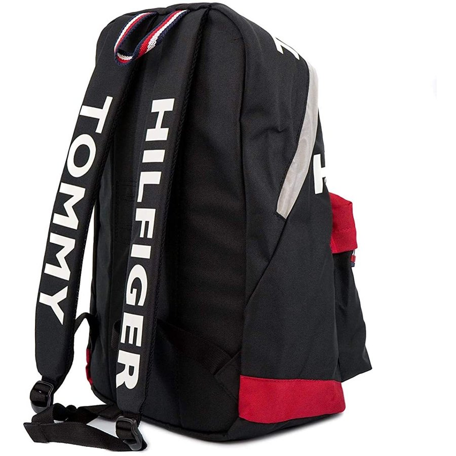 バックパック ブラック レッド トミー ヒルフィガー メンズ レディース リュックサック TC980HO9 TH-812 BLACK/RED TOMMY HILFIGER Hollis Backpack 並行輸入品 かっこいい カッコイイ かわいい 可愛い オシャレ おしゃれ ブランド