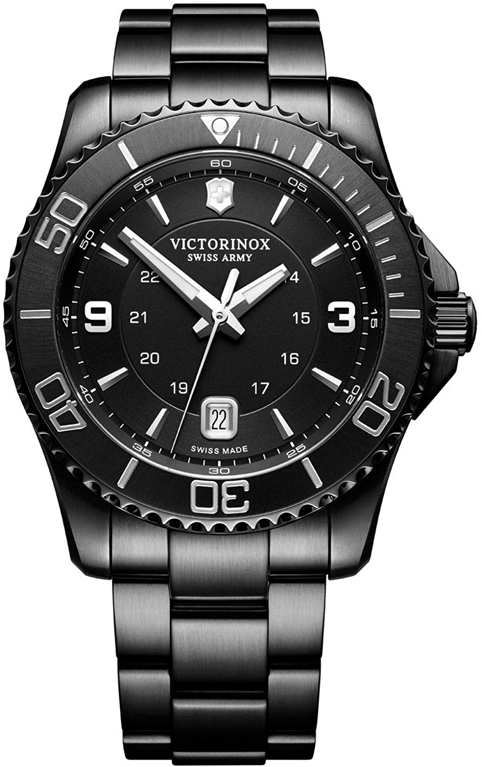 ビクトリノックス 腕時計（メンズ） ビクトリノックス 時計 腕時計 メンズ ミリタリー ブラック Victorinox MAVERICK Black Edition ブラックPVD ブラックダイヤル 241798 かっこいい カッコイイ オシャレ おしゃれ