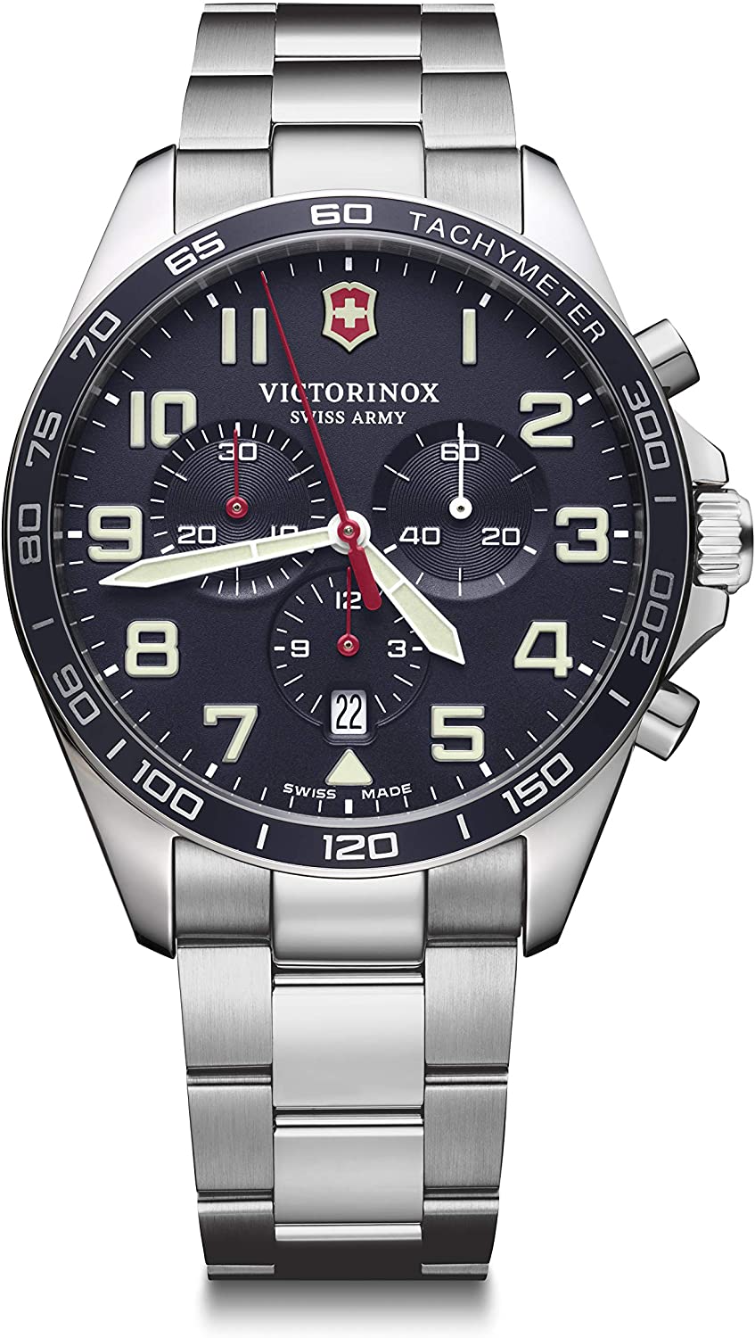 ビクトリノックス 腕時計（メンズ） 腕時計 メンズ シルバー ブルー Victorinox ビクトリノックス FIELDFORCE CHRONO 241857