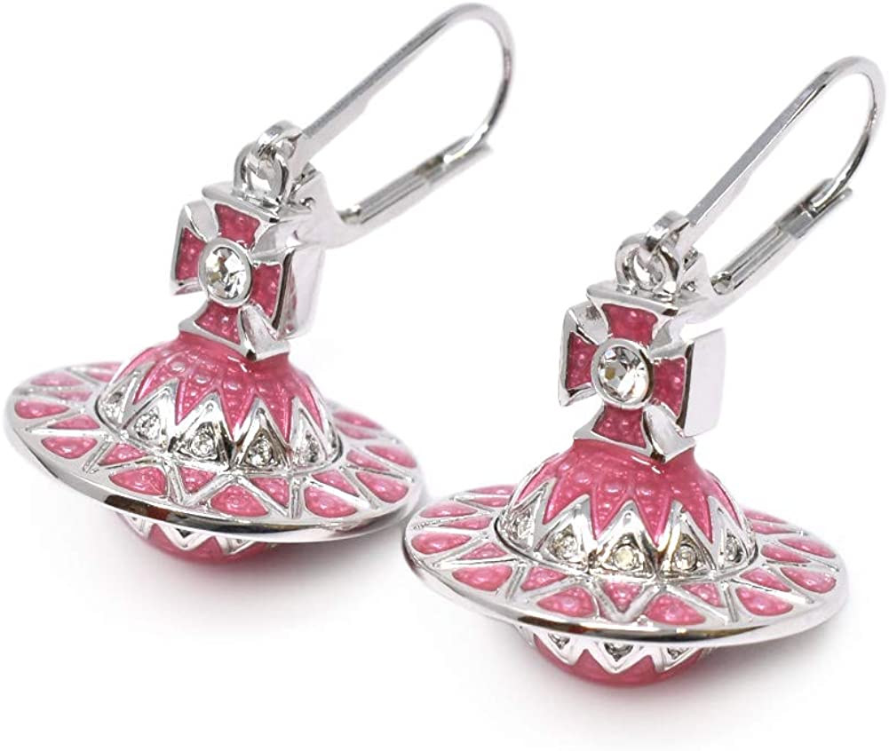 ヴィヴィアンウエストウッド ヴィヴィアンウエストウッド ピアス レディース ピンク シルバー ARETHA ORB EARRINGS オーブ Vivienne Westwood 62020072-W166