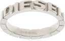 ディーゼル リング メンズ レディース シルバー シンプル DIESEL DX0030040 Steel Cubed Ring 指輪 US9 18号