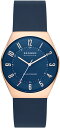 スカーゲン 腕時計（メンズ） スカーゲン 腕時計 メンズ ゴールド ブルー クオーツ クロノグラフ SKAGEN SKW6834 Grenen Solar Powered Watch