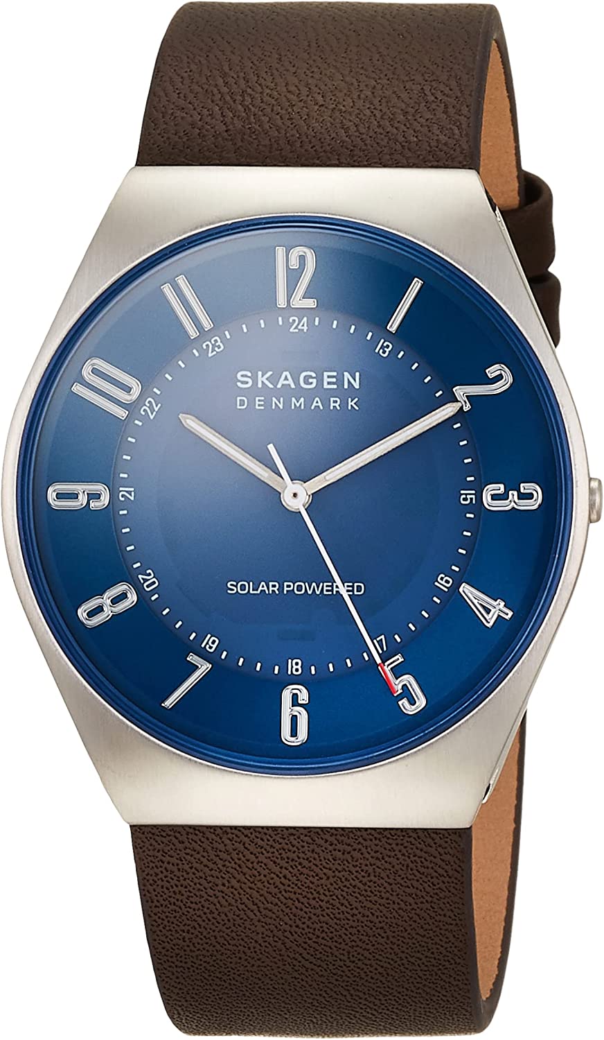スカーゲン ビジネス腕時計 メンズ スカーゲン 腕時計 メンズ GRENEN SOLAR ネイビー ブラウン SKW6838 SKAGEN