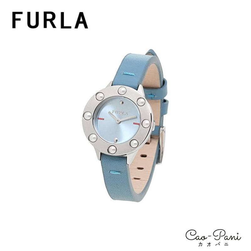 フルラ 腕時計 レディース シルバー ブルー FURLA クラブ ダブルベゼル R4251116506