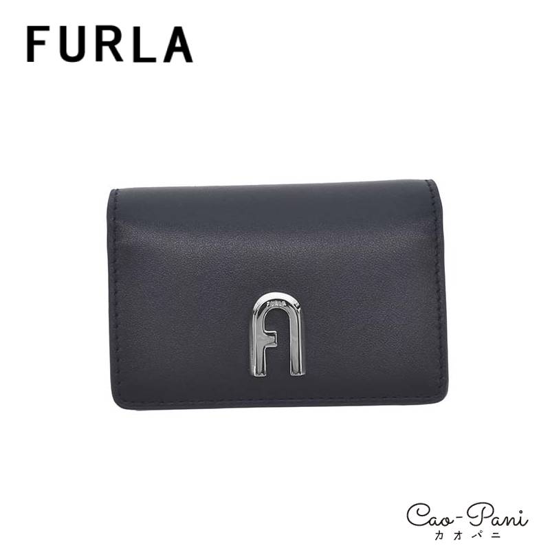 フルラ 名刺入れ レディース ネイビー シンプル FURLA MOON WP00125 AX0733 B1U00 1