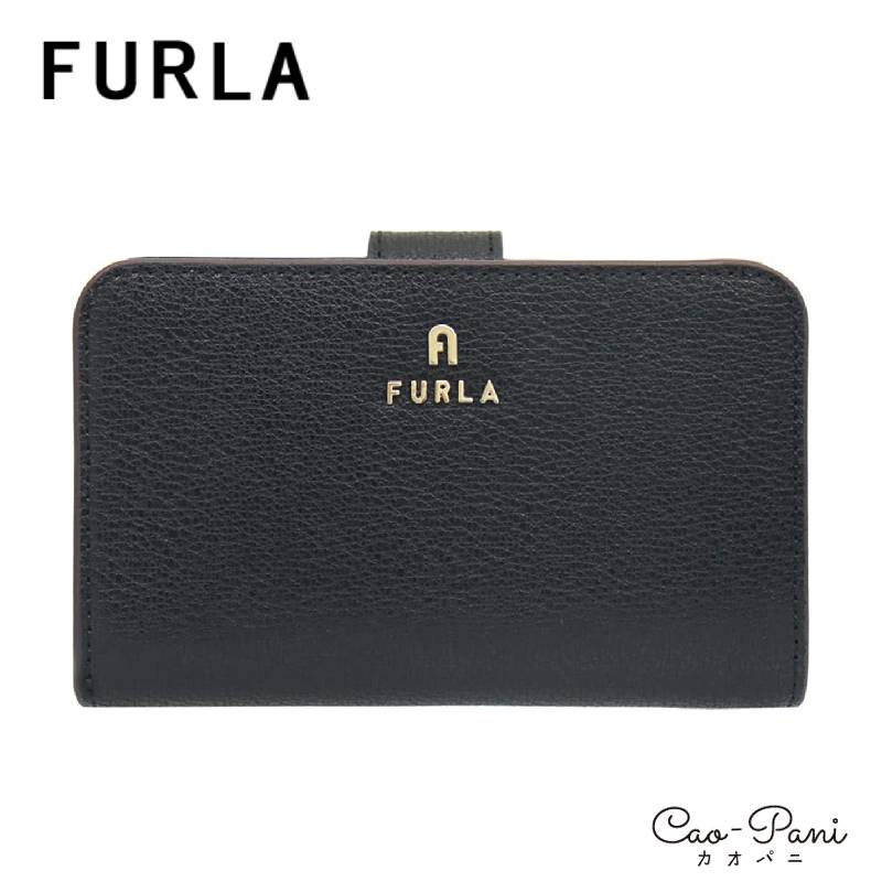 フルラ 革二つ折り財布 レディース フルラ 二つ折り財布 レディース ブラック シンプル FURLA マグノリア WP00193 AX0732 O6000