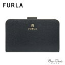 フルラ 二つ折り財布 レディース ブラック シンプル FURLA マグノリア WP00193 AX0732 O6000