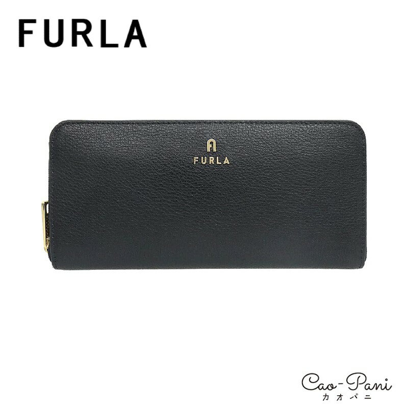 フルラ 革長財布 レディース FURLA 長財布 フルラ MAGNOLIA XL ZIP AROUND SLIM レザー ブラック シンプル レディース WP00192 AX0732