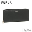 フルラ 長財布 レディース ブラック シンプル FURLA バビロン XLサイズ ラウンドファスナー PCX8UNO-HSF000-O6000