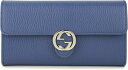 グッチ 長財布 メンズ レディース ブルー 615524-CAO0G-4231 GUCCI