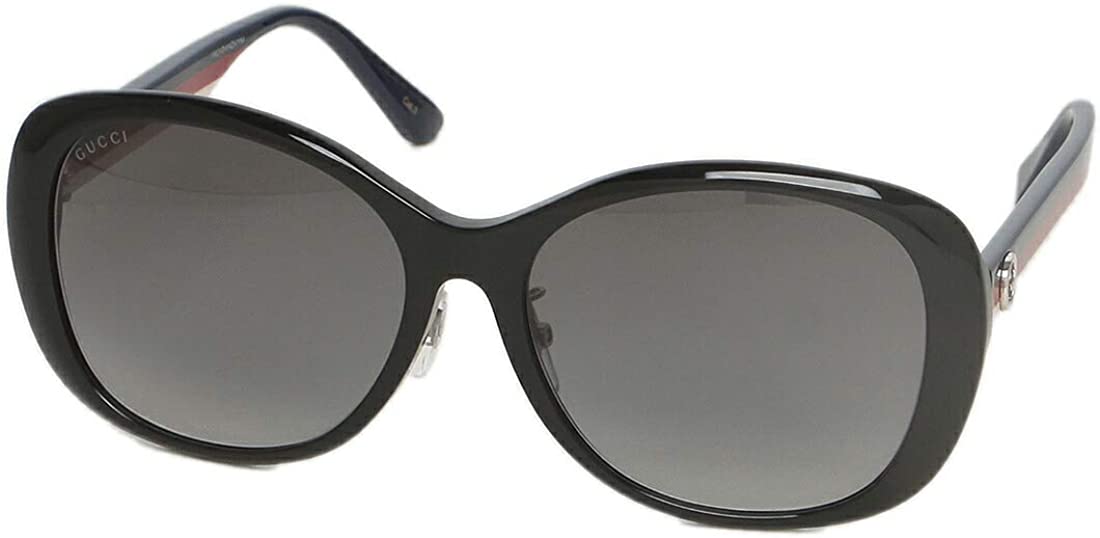 グッチ サングラス レディース アジアンフィット ブラック グレー G...(4)