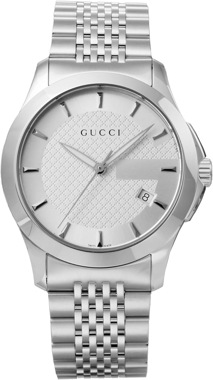グッチ 腕時計 メンズ G-Timeless ホワイト シルバー YA126401 GUCCI