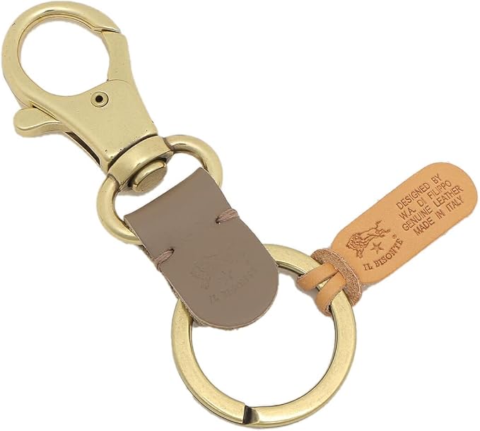 イルビゾンテ キーリング SKH016-PG0001-GY103 グレー レザー レディース メンズ IL BISONTE