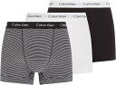 カルバンクライン ボクサーパンツ メンズ 3枚パック ブラック ホワイト ストライプ Sサイズ U2662G-IOT-S Calvin Klein