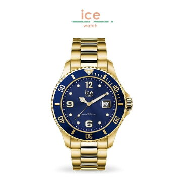 腕時計 メンズ ゴールド ブルー アイスウォッチ アイス スティール ラージ 016762 ice watch ICE steel 時計 ウォッチ 並行輸入品 かっこいい カッコイイ オシャレ おしゃれ