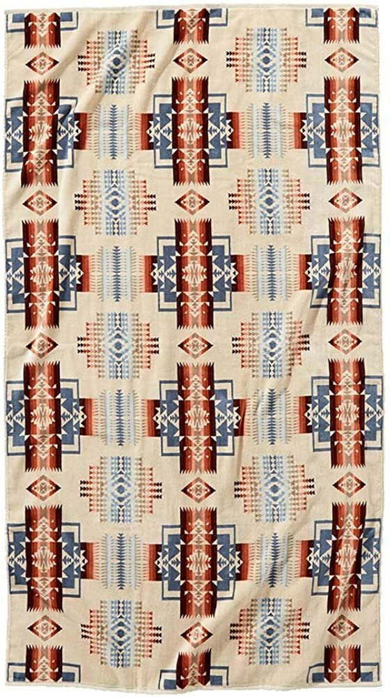 Rakuten - ペンドルトン タオル アイコニック ベージュ グレー マルチカラー ジャガード タオル HAND XB233-55184 CHIEF JOSEPH ROSEWOOD