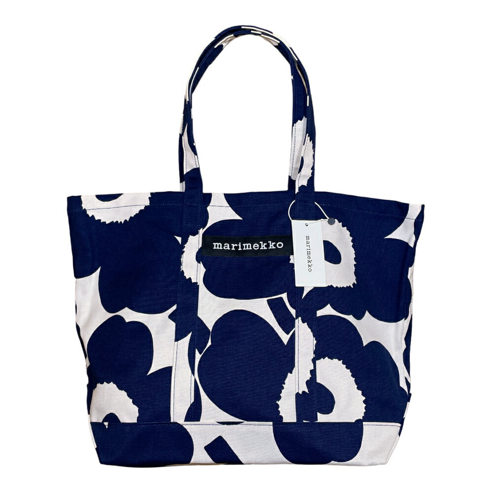 マリメッコ トートバッグ レディース ブルー ホワイト 91184-853 marimekko