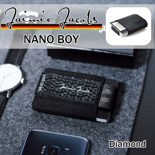 Jaimie Jacobs NANO BOY コンパクト財布 ( マネークリップ 小銭収納(小) カードケース) Diamond Black ブラック 【 正規輸入品 】かっこいい カッコイイ オシャレ おしゃれ Jaimie Jacobs NANO BOY コンパクト財布 ( マネークリップ 小銭収納(小) カードケース) Diamond Black ブラック 【 正規輸入品 】かっこいい カッコイイ オシャレ おしゃれ