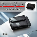 Jaimie Jacobs NANO BOY POCKET コンパクト財布 ( マネークリップ 小銭入れ カードケース ギフトボックス付き) Black ブラッ...
