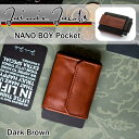 Jaimie Jacobs NANO BOY POCKET コンパクト財布 ( マネークリップ 小銭入れ カードケース ギフトボックス付き) Dark Brow...