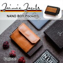 Jaimie Jacobs NANO BOY POCKET コンパクト財布 ( マネークリップ 小銭入れ カードケース ギフトボックス付き) Cognac コニ...