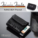 Jaimie Jacobs NANO BOY POCKET コンパクト財布 ( マネークリップ 小銭入れ カードケース ギフトボックス付き) Diamond B...