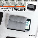 Jaimie Jacobs NANO BOY POCKET コンパクト財布 ( マネークリップ 小銭入れ カードケース ギフトボックス付き) Gray 合皮 グ...