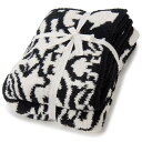 カシウエア ブランケット カシウェア ブランケット DAMASK BLANKET ブラック×クリーム THCH-DSK01-004-52 kashwere