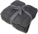 ベアフットドリームス ブランケット COZYCHIC THROW BFB542-92 セミダブル グレー メンズ レディース BAREFOOT DREAMS