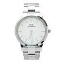 ダニエルウェリントン 腕時計 レディース メンズ シルバー ホワイト Daniel Wellington DW00100341 Iconic Link