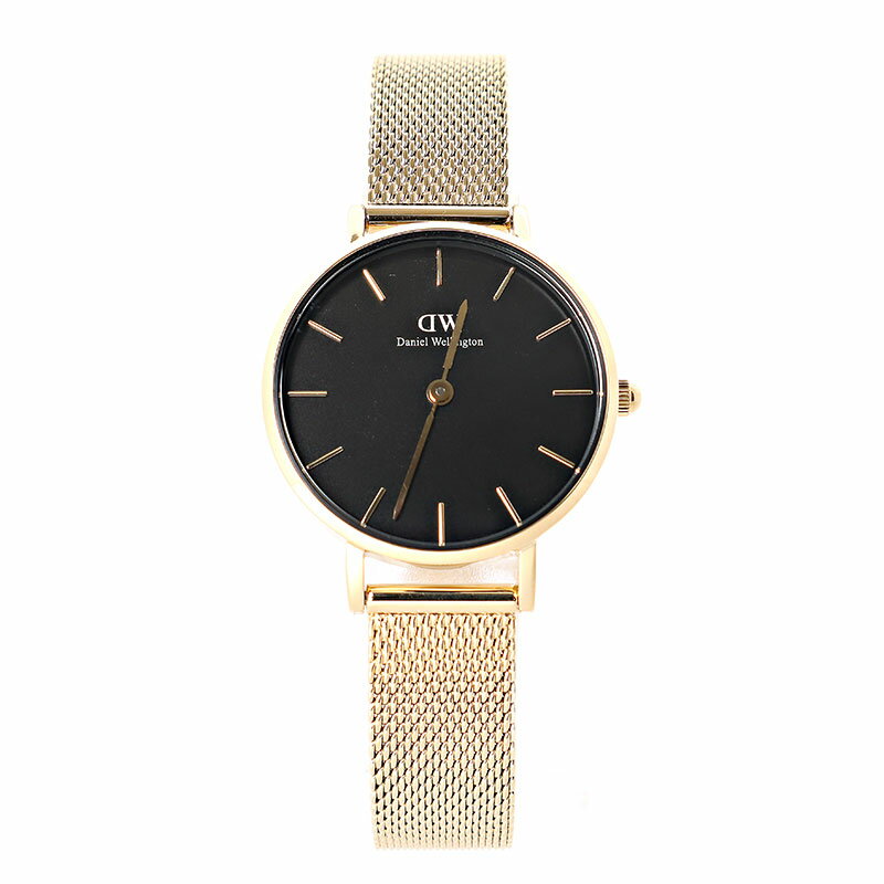ダニエルウェリントン 腕時計 レディース Petite Evergold ブラック ゴールド DW00100349 Daniel Wellington
