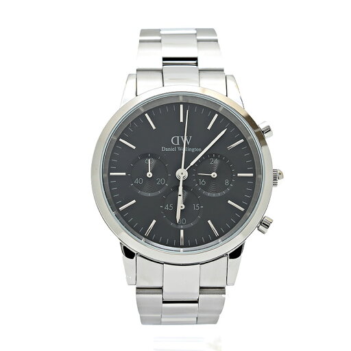 ダニエルウェリントン 腕時計 メンズ ICONIC CHRONOGRAPH LINK ONYX S ブラック シルバー DW00100645 Daniel Wellington ダニエルウェリントン 腕時計 メンズ ICONIC CHRONOGRAPH LINK ONYX S ブラック シルバー DW00100645 Daniel Wellington
