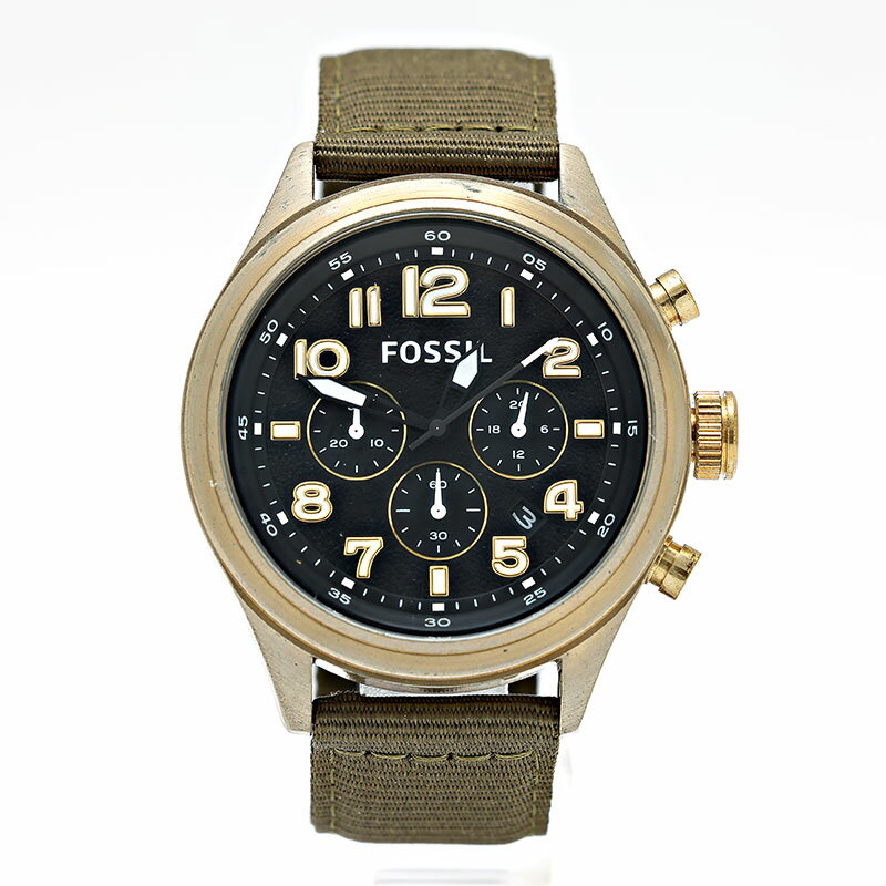 フォッシル 腕時計 メンズ DECKER ブラック オリーブ DE5018 FOSSIL