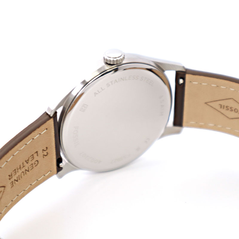 フォッシル 腕時計 メンズ Dayliner オフホワイト ブラウン FS5927 FOSSIL