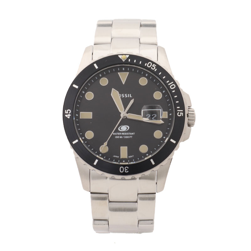 フォッシル 腕時計 メンズ FOSSIL BLUE ブラック シルバー FS5952 FOSSIL