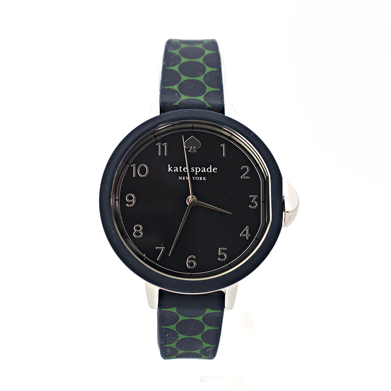 ケイトスペード 腕時計 PARK ROW DSW1796 シリコン ブラック グリーン レディース kate spade