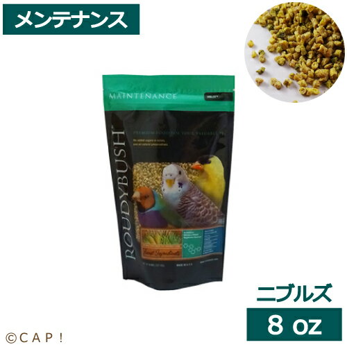 CAP! 鳥の餌 賞味期限2026/1/12ラウディブッシュ メンテナンス ニブルズ 8oz 227g 