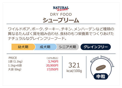ナチュラルハーベスト シュープリーム 1.1kgの紹介画像3