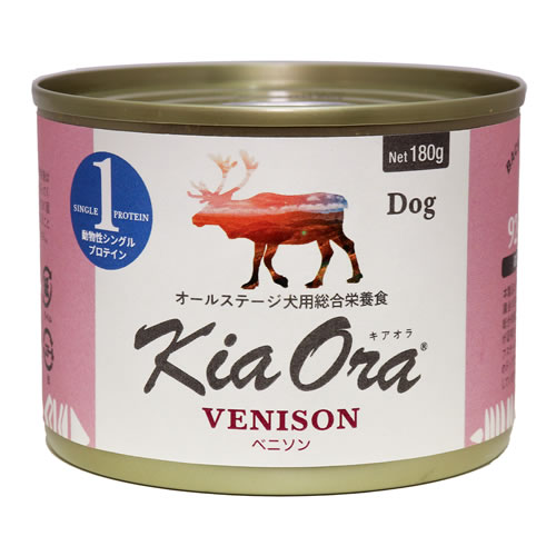 Rakuten - キアオラ ドッグ缶 ベニソン 180g【KiaOra DOG 全ライフステージ 正規品】
