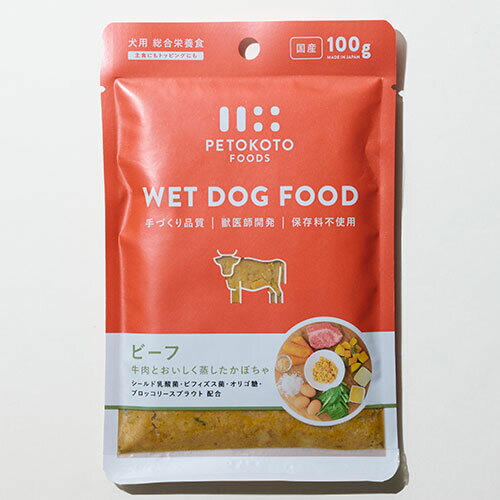 Rakuten - ペトコト ウェットドッグフード ビーフ 100g