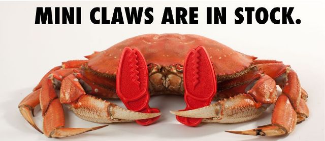 【レターパックライト360円でお届け可能】【即納可能】CRAB GRAB（クラブグラブ）デッキパット（小物）MINI CLAWS（ミニクロウ）カラー：RED、BLACK、COLORFUL