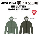 ★23-24★ P.RHYTHM（プリズム）INSULATION HOOD ZIP JACKET（インサレーション フード ジップ ジャケット）サイズ：S、M、L.XL カラー：GRAY,GREEN