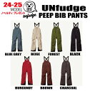 ★2024-2025★unfudge（アンファッジ）PEEP BIB PANTS(ピープ ビブ パンツ)