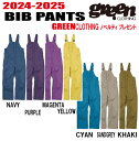 【10%OFF】★24-25モデル★GREEN CLOTHING(グリーンクロージング)BIB PANTS(ビブパンツ) サイズ:S、M、L、XL【ステッカープ...